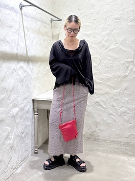 「niko and...（ニコアンド）のアイテム（スカート）」を使った、yaritaさん（レディース・166cm）の夏コーディネート