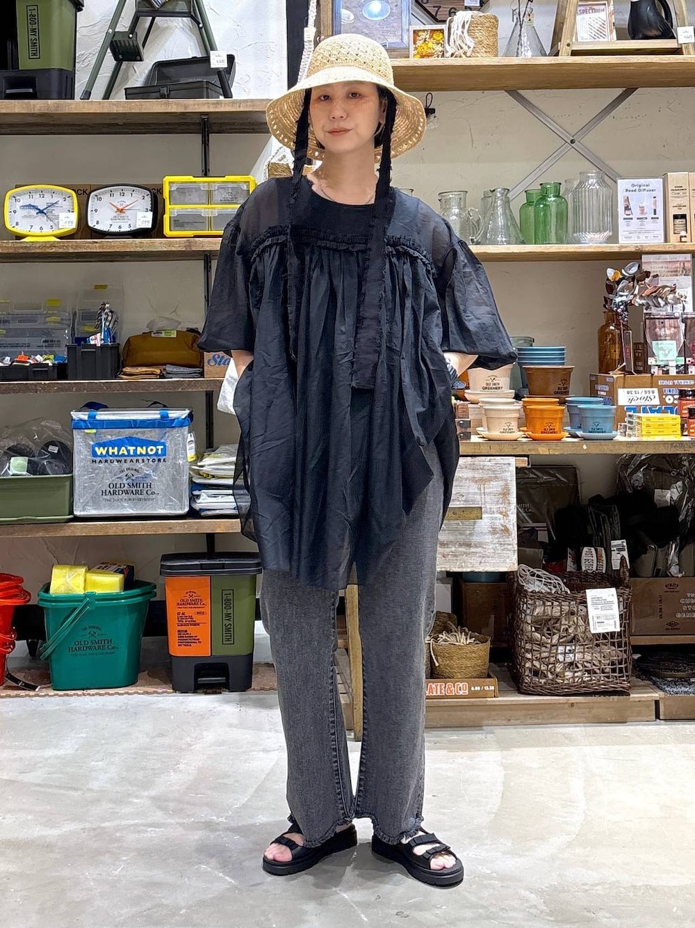 yaritaさんの「Silver925 角リング（niko and...）」を使ったコーディネートの1枚目の写真