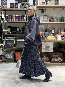 「アイテム（スカート）」を使った、yaritaさん（レディース・166cm・40代）の冬コーディネート