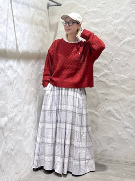 「niko and...（ニコアンド）のギャザーローファー（ローファー、ブラック系）」を使った、yaritaさん（レディース・166cm）の秋コーディネート
