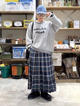 「アイテム（モカシン/デッキシューズ）」を使った、yaritaさん（レディース・166cm）の秋コーディネート