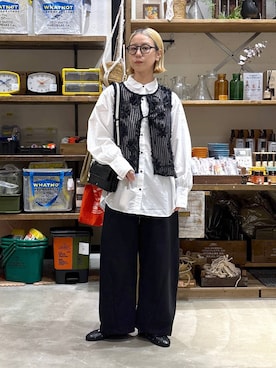 「niko and...（ニコアンド）のアイテム（スウェットパンツ）」を使った、yaritaさん（レディース・166cm）の秋コーディネート