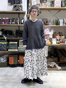 「アイテム（キャップ）」を使った、yaritaさん（レディース・166cm・40代）の冬コーディネート