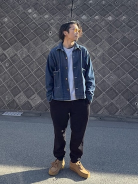 「Starting Over（スターティングオーバー）のアイテム」を使った、SO®さん（メンズ・178cm）の冬コーディネート