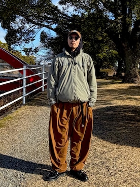 「NIKE（ナイキ）のアイテム（帽子）」を使った、SO®さん（メンズ・178cm）の冬コーディネート