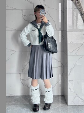 「アイテム（その他トップス）」を使った、miuさん（レディース・163cm・20代）の秋コーディネート