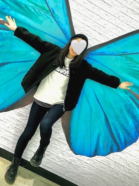「ehka sopo（エヘカソポ）のアイテム（ブルゾン）」を使った、Zabethさん（レディース・157cm）の夏コーディネート