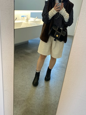 「FERRAGAMO（フェラガモ）のアイテム（ショルダーバッグ）」を使った、kanalinさん（レディース・163cm）の夏コーディネート