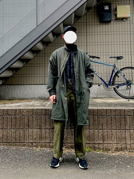「NEAT（ニート）のアイテム（帽子）」を使った、しょうさん（メンズ・177cm）の冬コーディネート