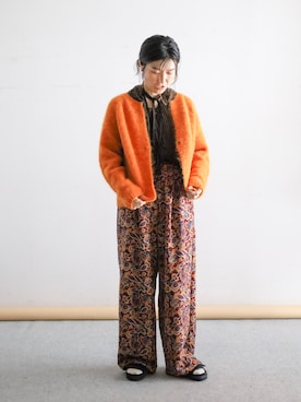 「NOMBRE IMPAIR（ノンブルアンペール）のアイテム（ニット/セーター）」を使った、kamata.さん（レディース・158cm）の秋コーディネート