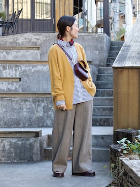 「FIL DE FER（フィルデフェール）のアイテム」を使った、kamata.さん（レディース・158cm）の冬コーディネート