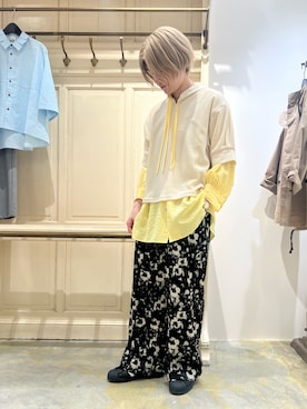 「NOMBRE IMPAIR（ノンブルアンペール）のアイテム」を使った、kamata.さん（レディース・158cm）の春コーディネート