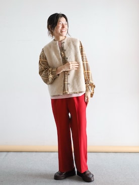 「NOMBRE IMPAIR（ノンブルアンペール）のアイテム」を使った、kamata.さん（レディース・158cm）の秋コーディネート