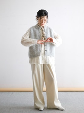 「NOMBRE IMPAIR（ノンブルアンペール）のアイテム」を使った、kamata.さん（レディース・158cm）の秋コーディネート