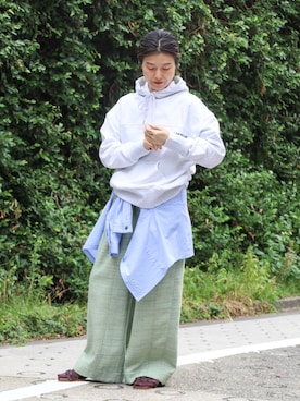 「NOMBRE IMPAIR（ノンブルアンペール）のアイテム」を使った、kamata.さん（レディース・158cm）の秋コーディネート