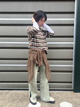 「NOMBRE IMPAIR（ノンブルアンペール）のアイテム」を使った、kamata.さん（レディース・158cm）の秋コーディネート