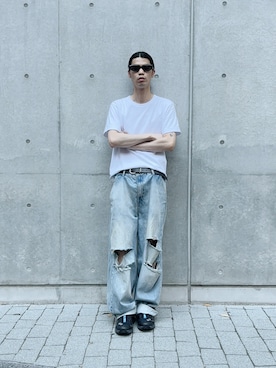「アイテム（スニーカー）」を使った、Takuya  Kobayashiさん（メンズ・176cm・30代）の夏コーディネート
