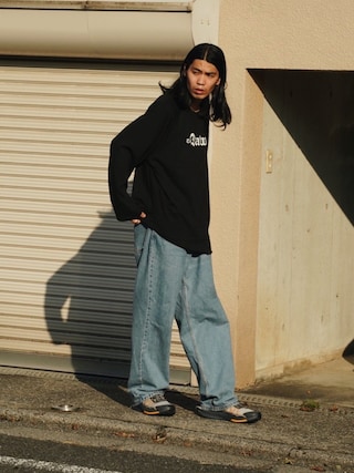 HISASHI着 DAIRIKU Big Raglan Tour Tee ダイリク】