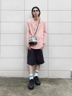 「caban（キャバン）のアイテム」を使った、Takuya  Kobayashiさん（メンズ・176cm）の夏コーディネート