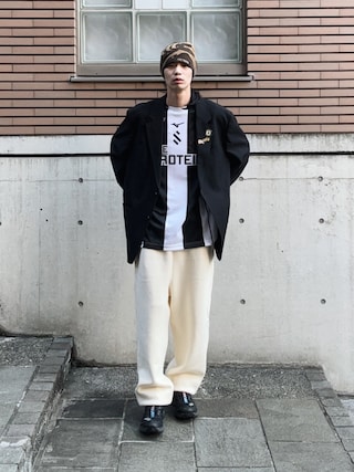 「SALOMON（サロモン）のSALOMON XT-4 OG / サロモン エックスティーフォー オージー（スニーカー）」を使った、Takuya  Kobayashiさん（メンズ・176cm）の春コーディネート