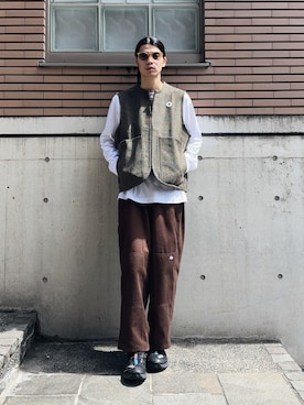 「Dickies（ディッキーズ）のアイテム（パンツ）」を使った、Takuya  Kobayashiさん（メンズ・176cm）の春コーディネート