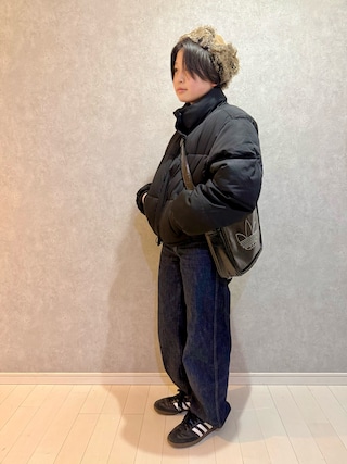 「LAKOLE（ラコレ）のパファージャケット / 128969（ブルゾン）」を使った、kii_memeさん（キッズ・157cm）の冬コーディネート