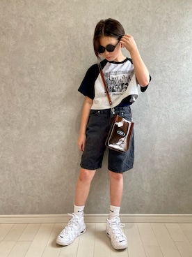 「イメチェン」｜kii_memeさん（キッズ・140cm）の夏コーディネート