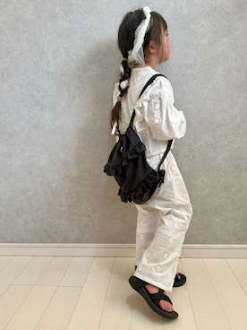 「アイテム（サンダル）」を使った、kii_memeさん（キッズ・100cm）の夏コーディネート