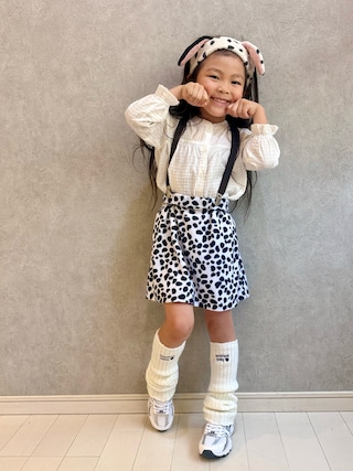 「NEW BALANCE(ニューバランス)の530(スニーカー)」を使った、kii_memeさん(キッズ・110cm)の秋コーディネート