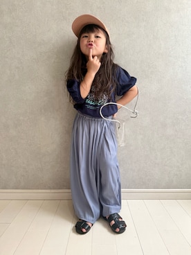 「アイテム（その他パンツ）」を使った、kii_memeさん（キッズ・155cm）の夏コーディネート