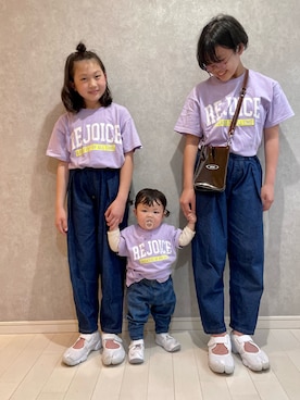 「ZOZOKIDSDAY」｜「アイテム（サンダル）」を使った、kii_memeさん（キッズ・139cm）の春コーディネート