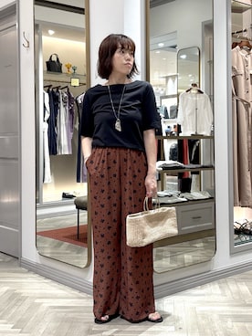 「COTTO（コトゥー）のアイテム」を使った、Megumi Kounoさん（レディース・153cm）の夏コーディネート