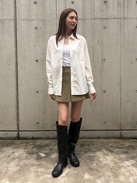 「LE CIEL BLEU（ルシェルブルー）のアイテム」を使った、lecielbleu_officialさん（レディース・160cm）の秋コーディネート