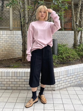 「LE CIEL BLEU（ルシェルブルー）のアイテム」を使った、lecielbleu_officialさん（レディース・160cm）の春コーディネート