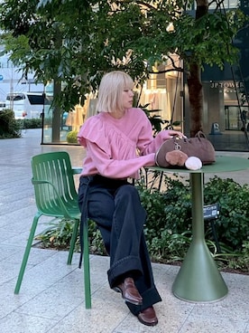 「LE CIEL BLEU（ルシェルブルー）のアイテム」を使った、lecielbleu_officialさん（レディース・160cm）の春コーディネート