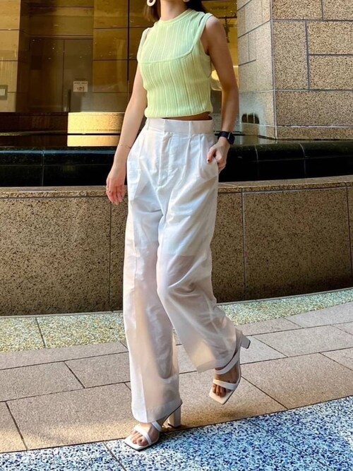 シアーテーパードパンツ / Sheer Tailored Pants セール】シアーテーパードパンツ / Sheer Tailored Pants