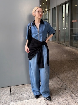 「LE CIEL BLEU（ルシェルブルー）のアイテム」を使った、lecielbleu_officialさん（レディース・160cm）の秋コーディネート