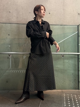 「LE CIEL BLEU（ルシェルブルー）のアイテム」を使った、lecielbleu_officialさん（レディース・160cm）の秋コーディネート