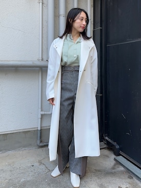 「UNITED TOKYO（ユナイテッドトウキョウ）のアイテム（その他アウター）」を使った、水野里咲さん（レディース・160cm）の冬コーディネート