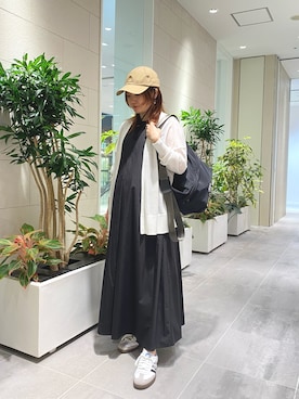 「ストレート×イエベ春」｜「アイテム（帽子）」を使った、kannaさん（レディース・155cm）の夏コーディネート