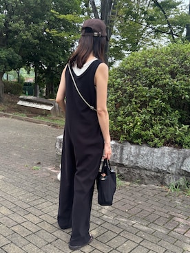 「アイテム（帽子）」を使った、imさん（レディース・164cm）の秋コーディネート
