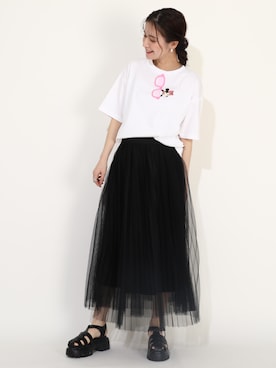 「アイテム（Tシャツ/カットソー、その他）」を使った、BABYDOLL(ベビードール)さん（レディース・162cm）の夏コーディネート