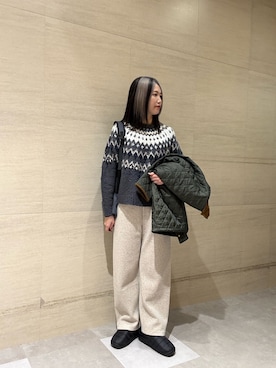 後藤綾乃さん(レディース・165cm)の冬コーディネート