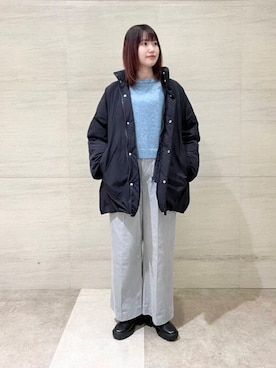 「冬の差し色コーデ」｜後藤綾乃さん（レディース・165cm）の冬コーディネート