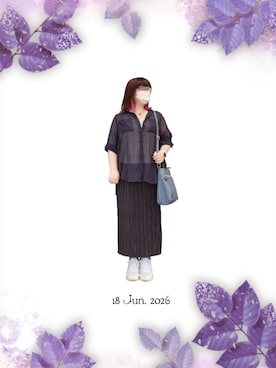 「apres jour clair（アプレジュールクレア）のアイテム」を使った、みぃさん（レディース・157cm）の夏コーディネート