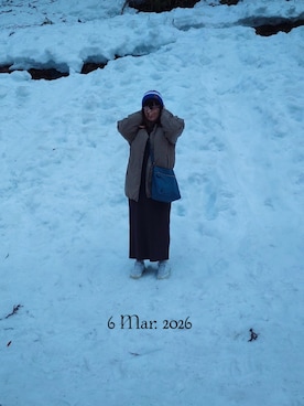 「THE NORTH FACE（ザノースフェイス）のアイテム（ダウンジャケット/コート、グリーン系）」を使った、みぃさん（レディース・157cm）の春コーディネート