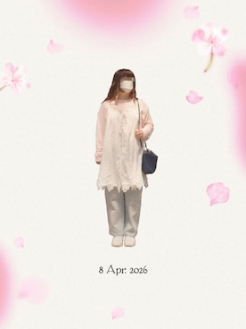 「no brand（ノーブランド）のアイテム」を使った、みぃさん（レディース・157cm）の春コーディネート