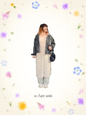 「ANEMONE（アネモネ）のアイテム」を使った、みぃさん（レディース・157cm）の春コーディネート