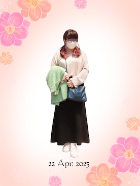 「友達」｜みぃさん（レディース・157cm）の春コーディネート