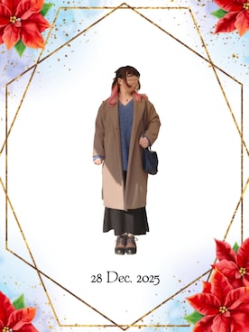 「no brand（ノーブランド）のアイテム」を使った、みぃさん（レディース・157cm）の冬コーディネート